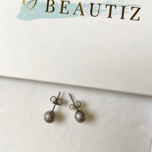 Silver Ball Earrings
